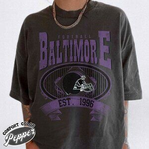 Baltimore Football Old School Design Comfort Colors T-Shirt 159